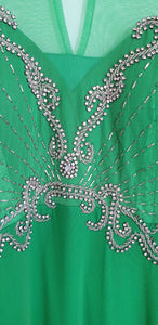 Green Embellished Formal Dress