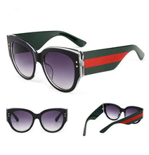 Load image into Gallery viewer, Crystal Oval Designer Inspired Sunglasses