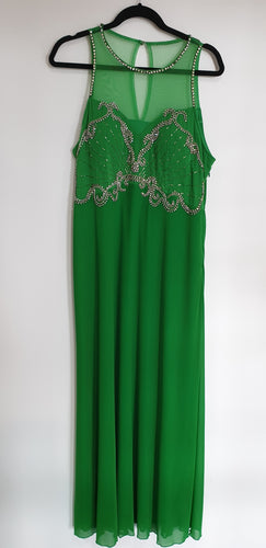 Green Embellished Formal Dress