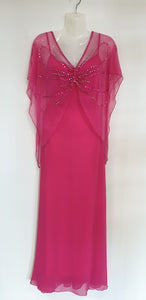 Pink Embellished Evening Dress