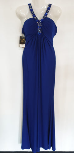 Blue Embellished Maxi Dress