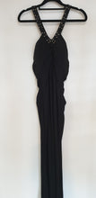 Load image into Gallery viewer, Black Embellished Maxi Dress