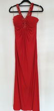 Load image into Gallery viewer, Red Embellished Maxi Dress