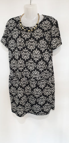 Black & White Print Dress