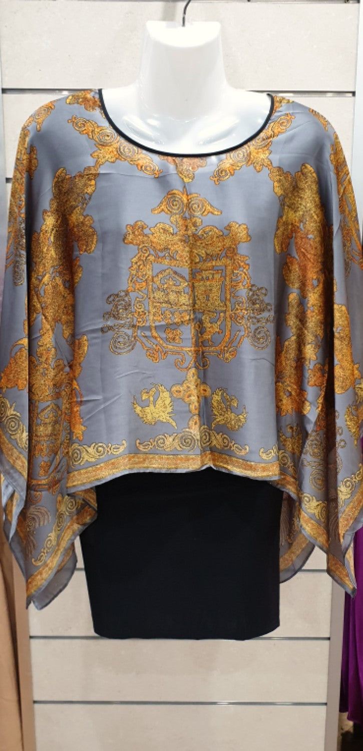 Soft Satin Designer Print Top