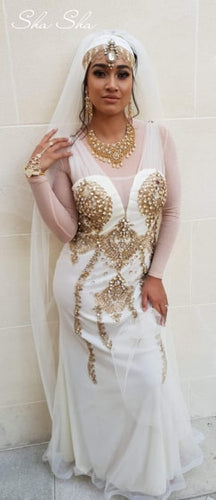 Designer Embellished Evening Dress