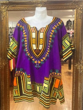 Dashiki Print Tops XL