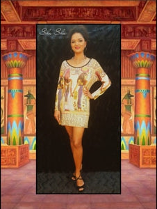 Egyptian Print Top/Short Dress