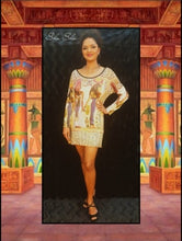 Load image into Gallery viewer, Egyptian Print Top/Short Dress