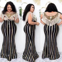 Load image into Gallery viewer, Plus Size Dubai Inspired Party Dress