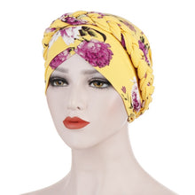 Load image into Gallery viewer, Milk Silk India Muslim Women Hijab Hat Cancer Chemo Cap Braid Beads Turban Headscarf Islamic Head Wrap Lady Beanie Bonnet Hair