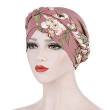 Load image into Gallery viewer, Milk Silk India Muslim Women Hijab Hat Cancer Chemo Cap Braid Beads Turban Headscarf Islamic Head Wrap Lady Beanie Bonnet Hair