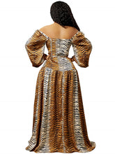 Load image into Gallery viewer, Showstopper Animal Print High Split Long Maxi Dresses S to 2XL