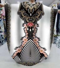 Load image into Gallery viewer, African Dresses for Women Summer Sexy African Women Printing Polyester Plus Size Long Dress African Robes African Clothes Women