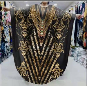 African Dresses for Women Summer Sexy African Women Printing Polyester Plus Size Long Dress African Robes African Clothes Women