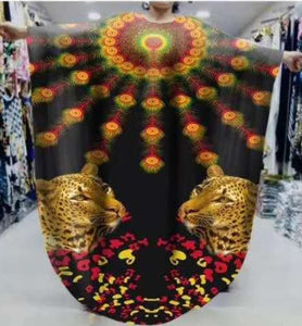 African Dresses for Women Summer Sexy African Women Printing Polyester Plus Size Long Dress African Robes African Clothes Women