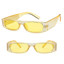 Load image into Gallery viewer, Designer Inspired Square Rhinestone Sunglasses